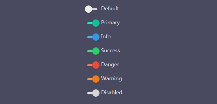 纯CSS3滑动开关按钮特效