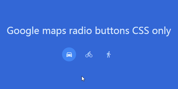 css实现谷歌地图单选按钮