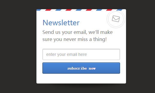 HTML / CSS优雅邮件订阅