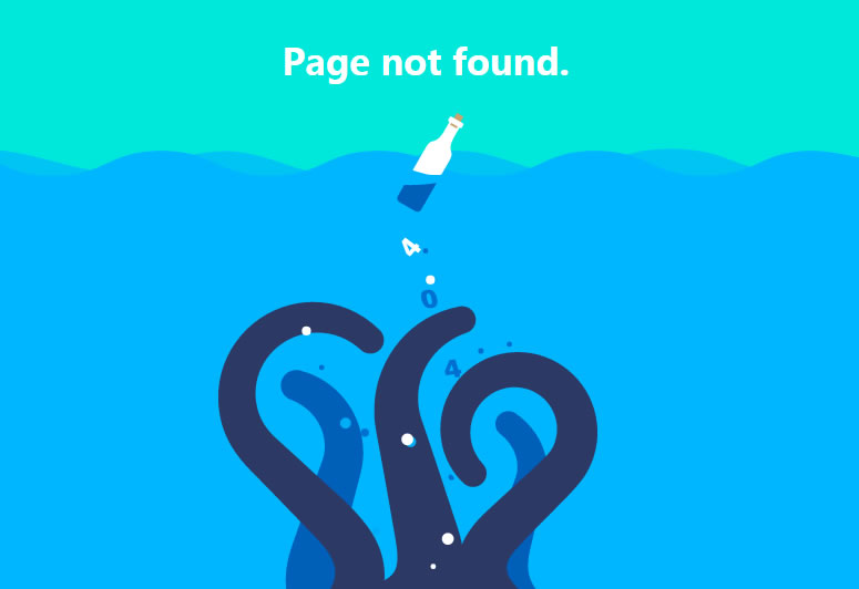 一款404动画效果页面