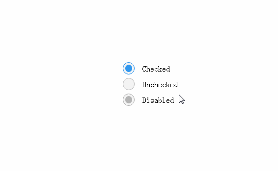 CSS 单选框按钮