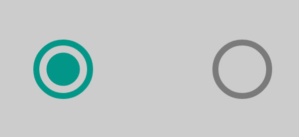 CSS Material Design Radio Inputs