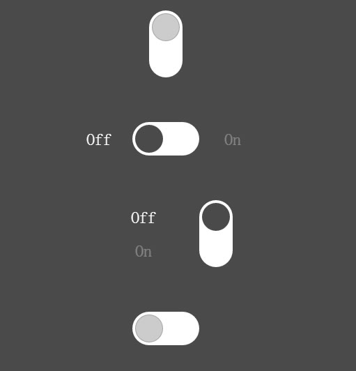 CSS实现单选框开关